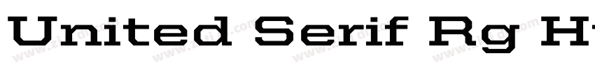 United Serif Rg Hv字体转换